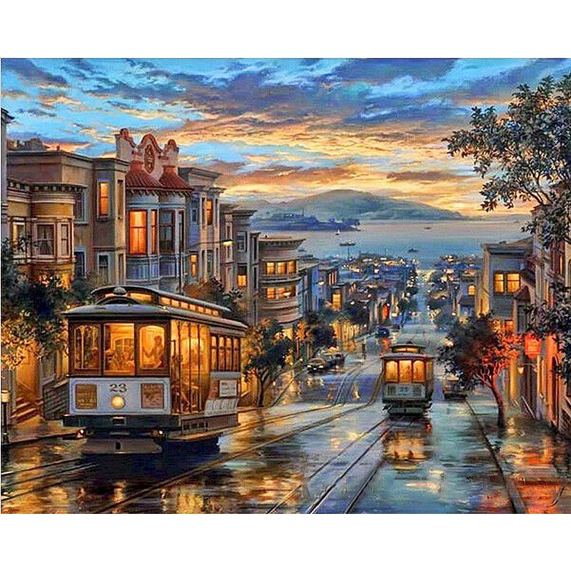 Beautiful Landscape Paint By Numbers Kit (Framed)