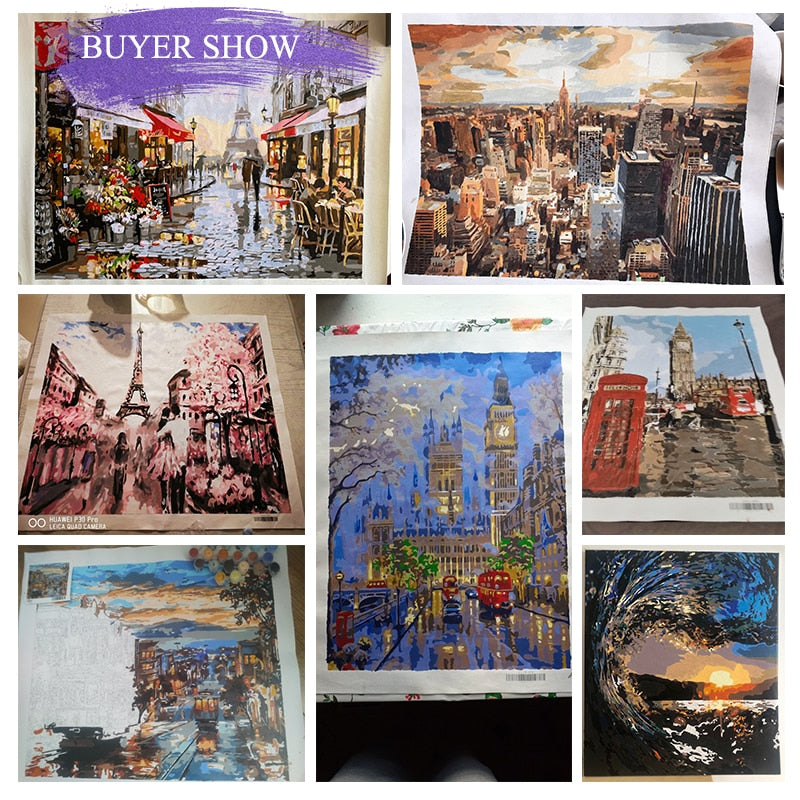Beautiful Landscape Paint By Numbers Kit (Framed)