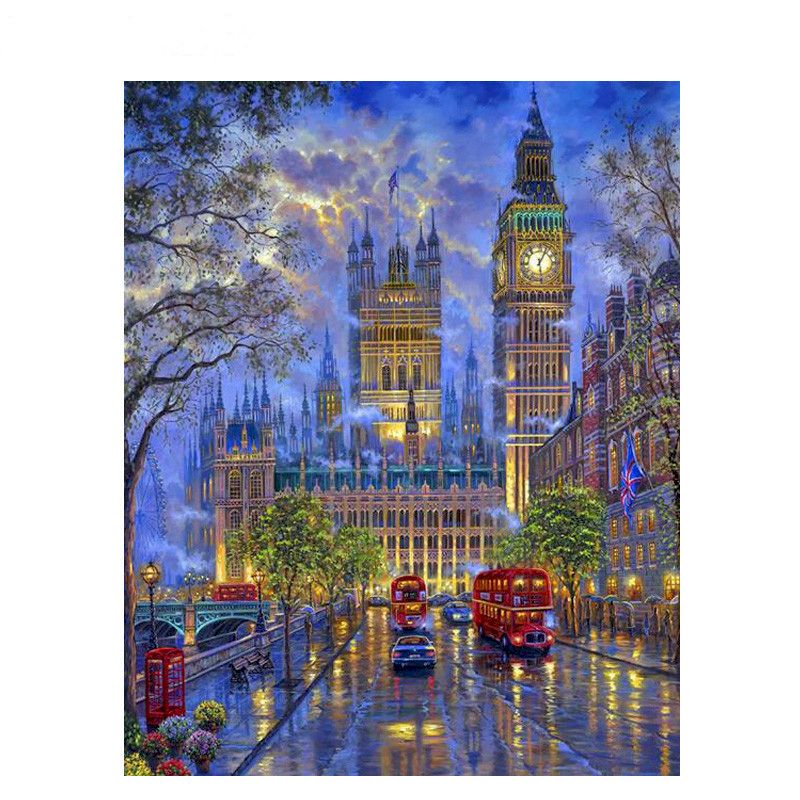 Beautiful Landscape Paint By Numbers Kit (Framed)
