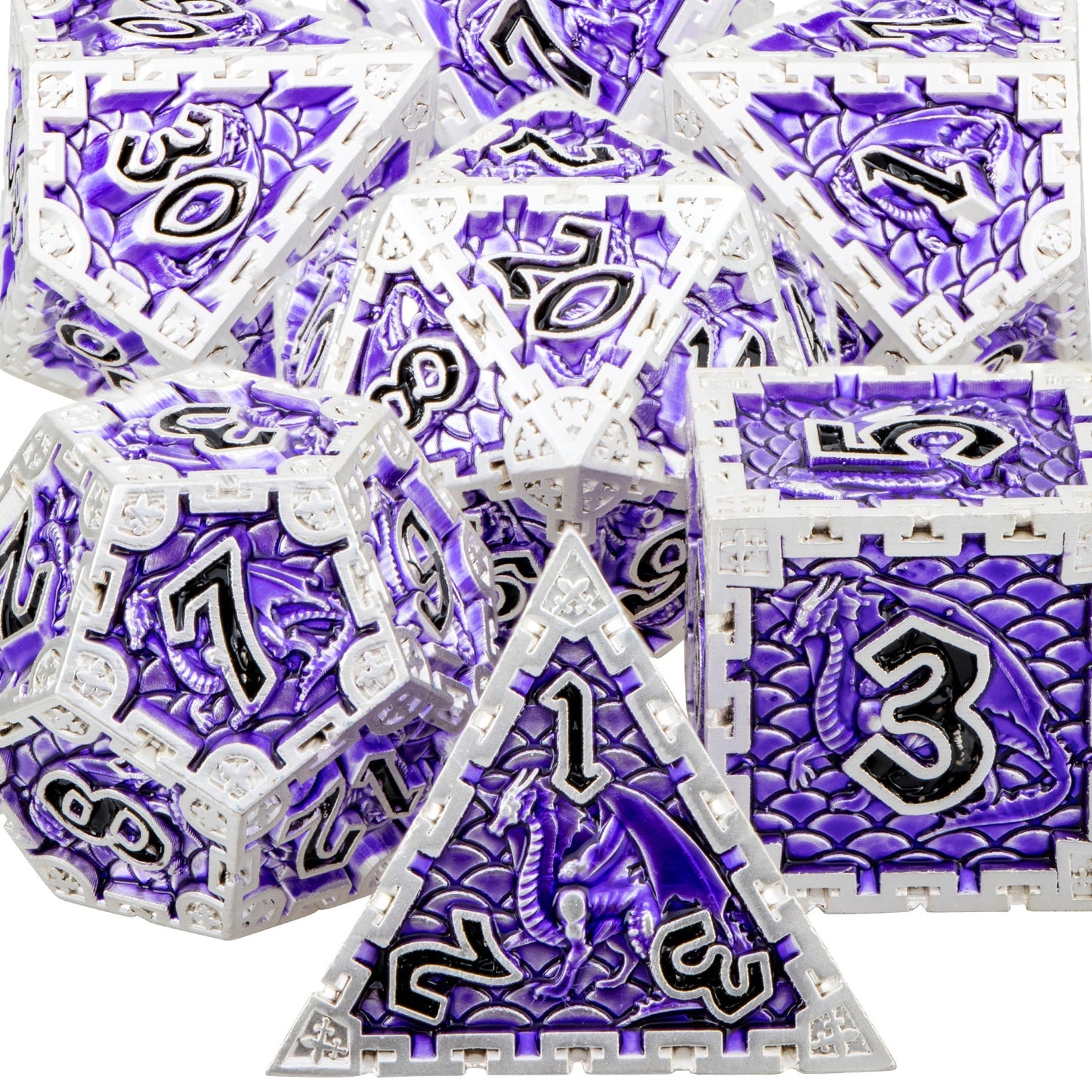 Dragon Metal DnD Dice Set