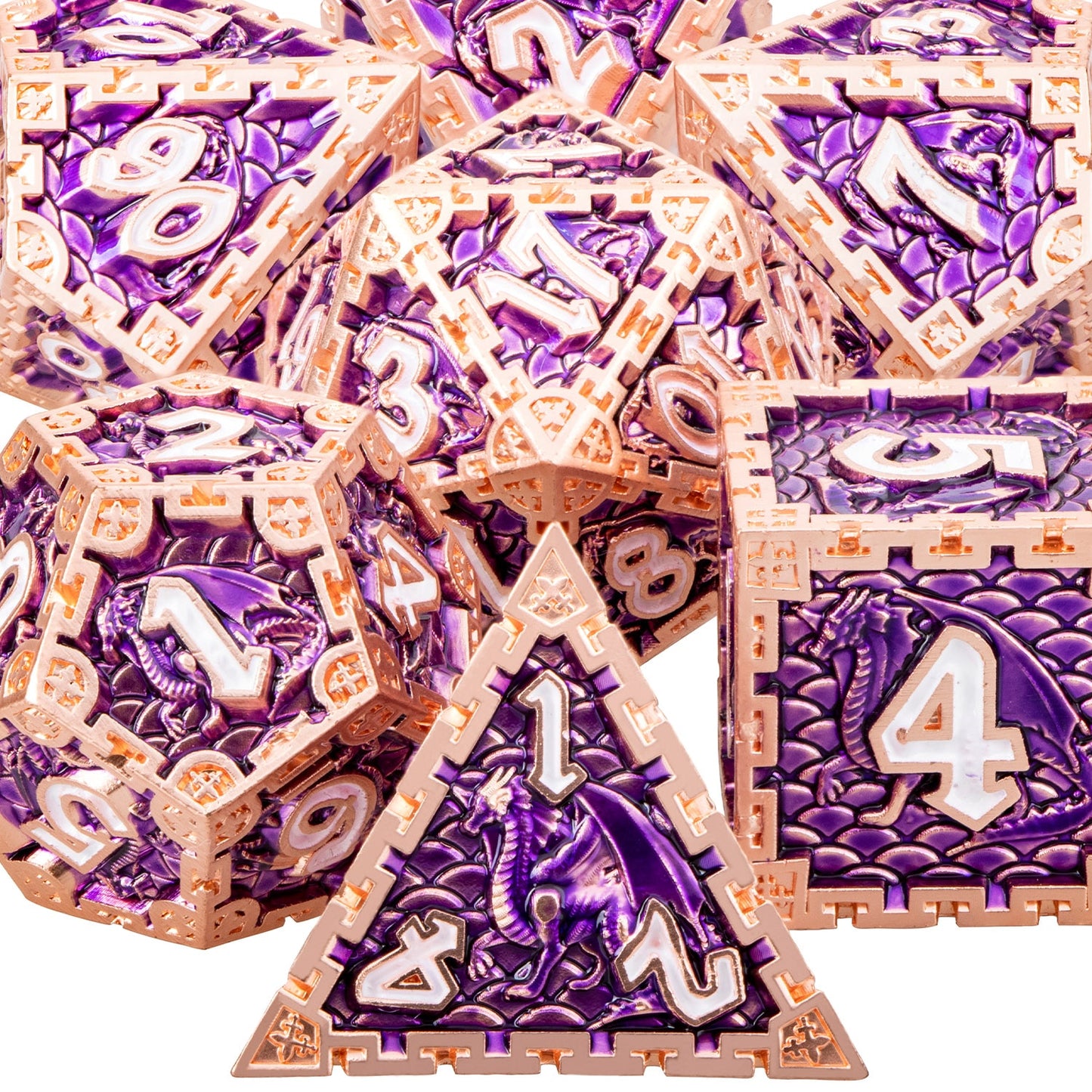 Dragon Metal DnD Dice Set