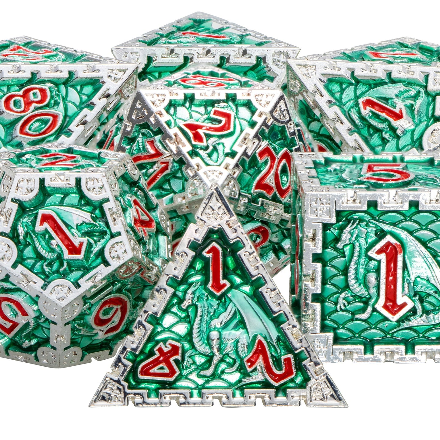 Dragon Metal DnD Dice Set