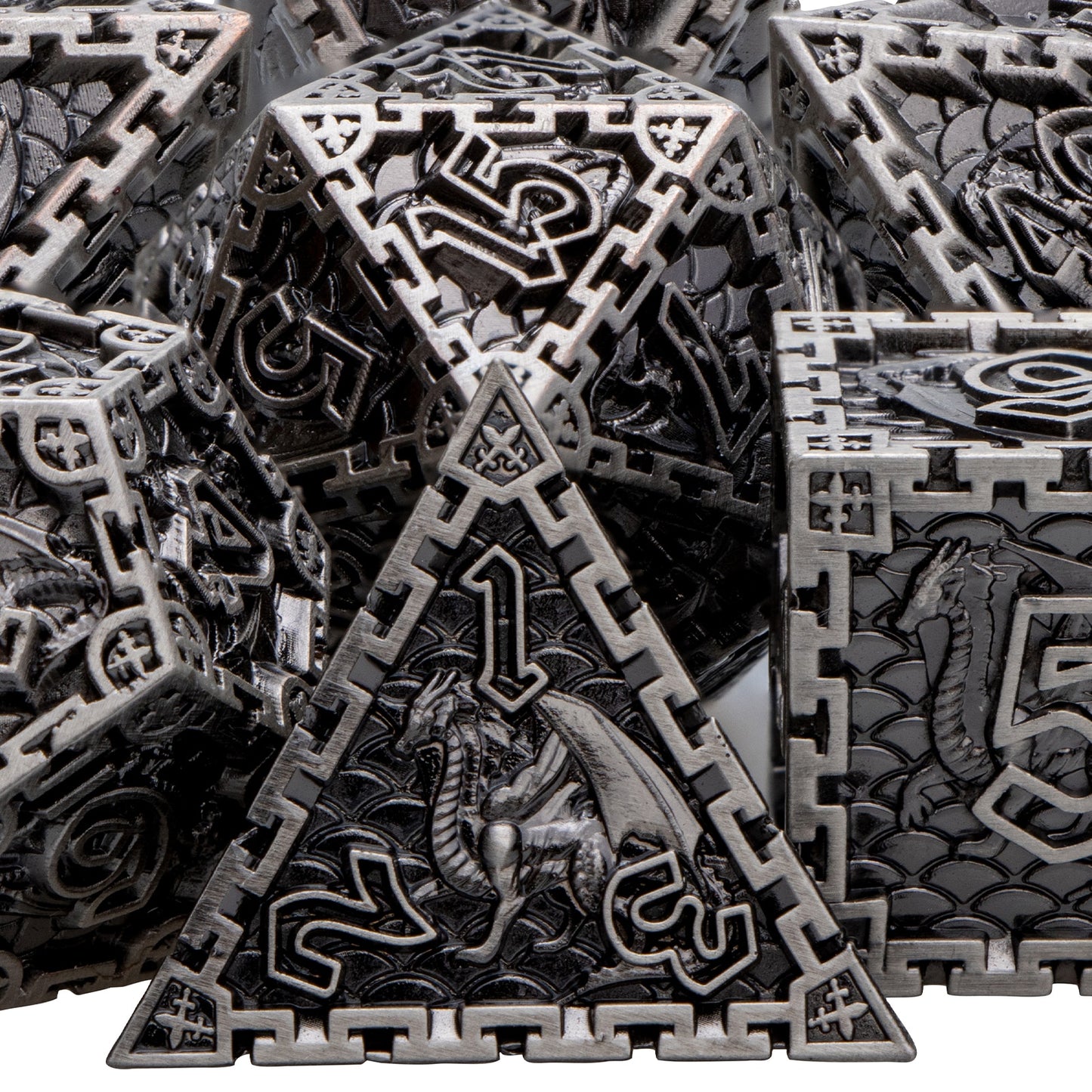 Dragon Metal DnD Dice Set