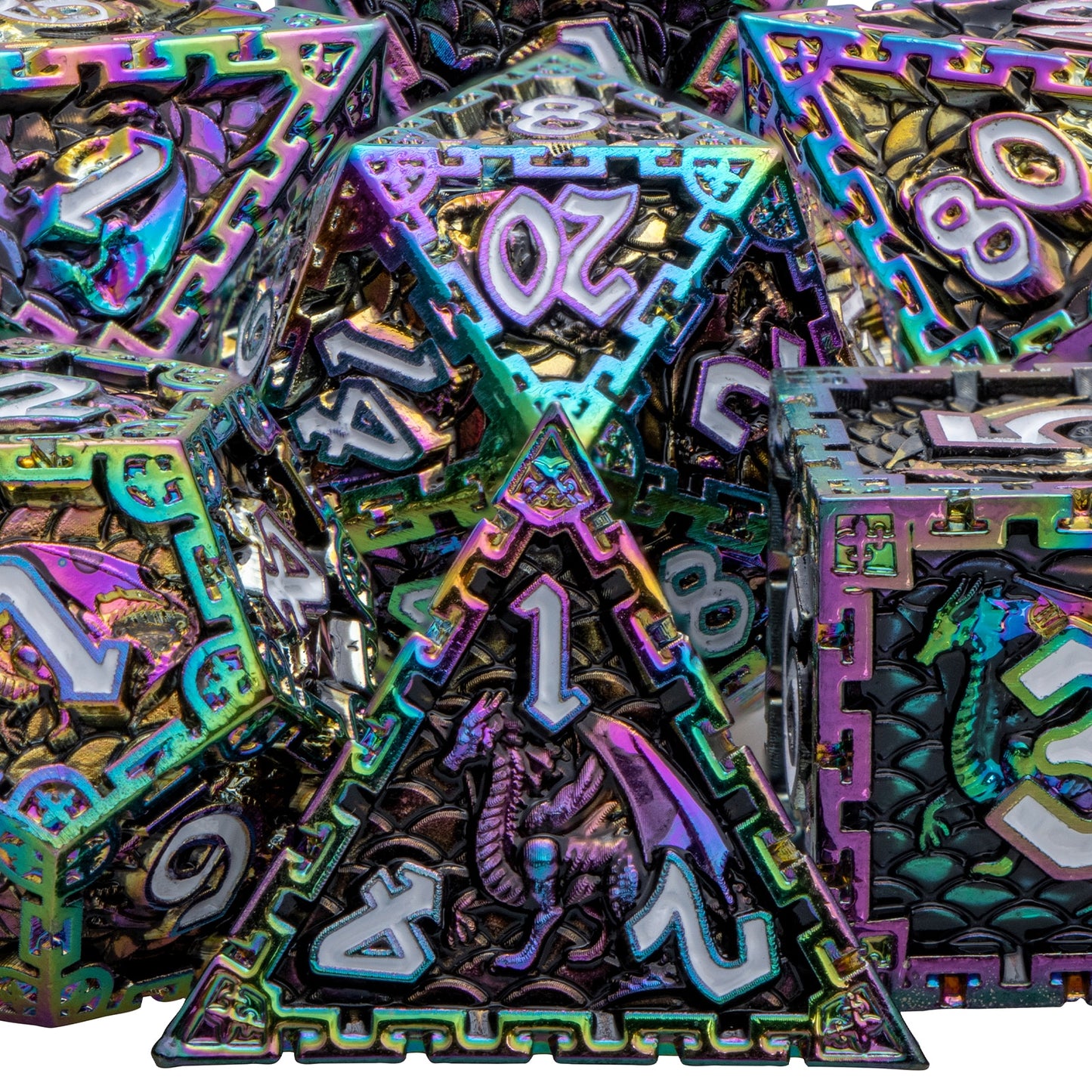 Dragon Metal DnD Dice Set
