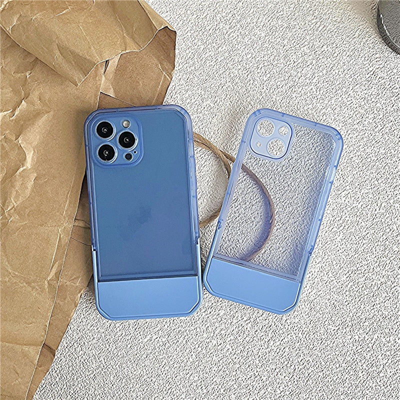 Transparent iPhone Case with Built-in Stand