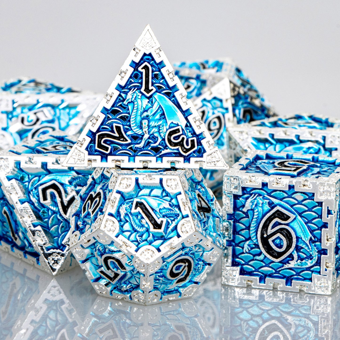 Dragon Metal DnD Dice Set
