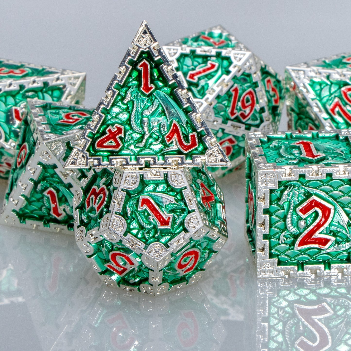 Dragon Metal DnD Dice Set