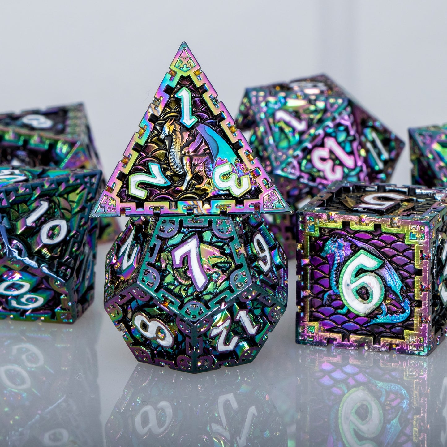 Dragon Metal DnD Dice Set