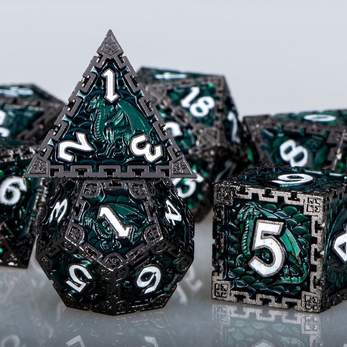 Dragon Metal DnD Dice Set