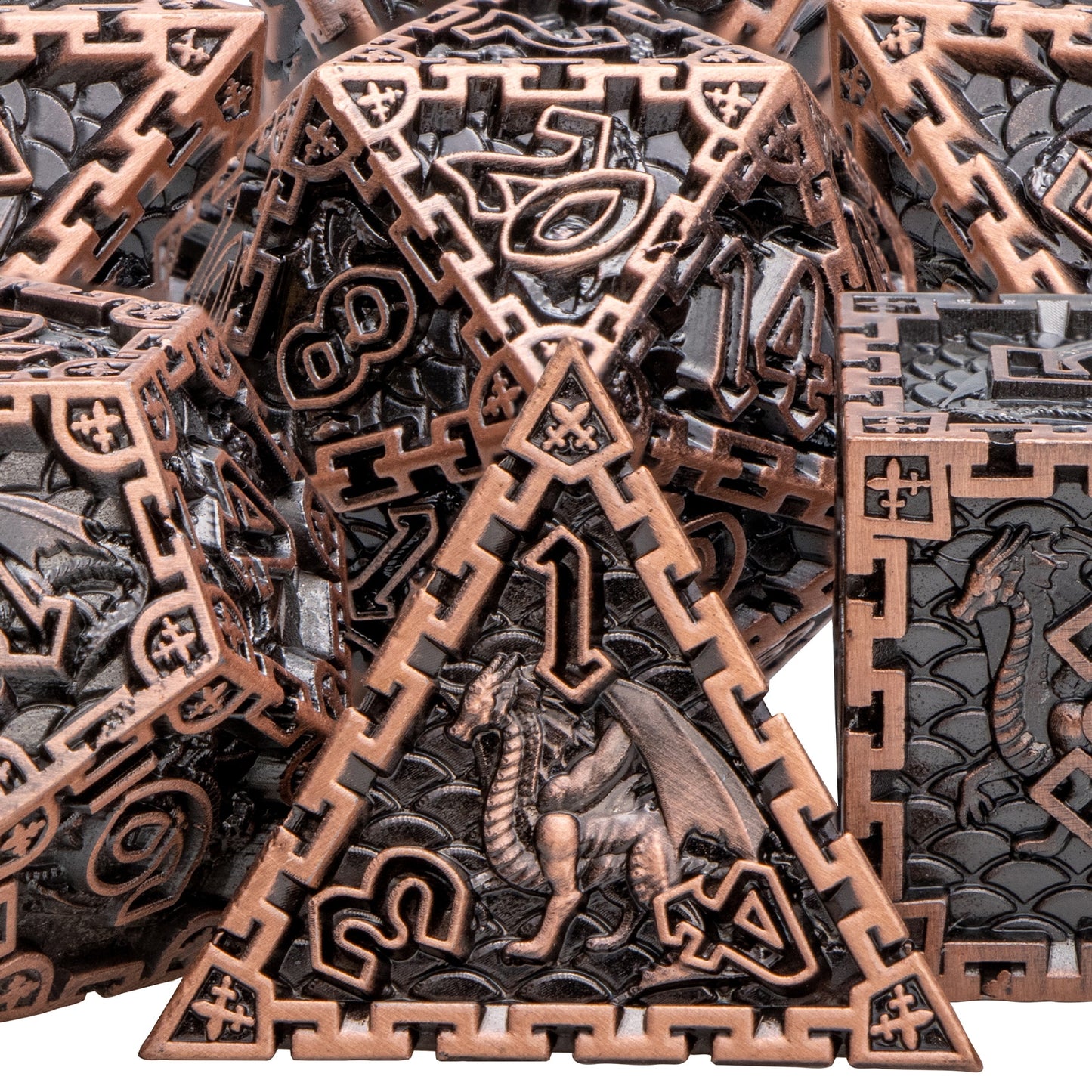 Dragon Metal DnD Dice Set