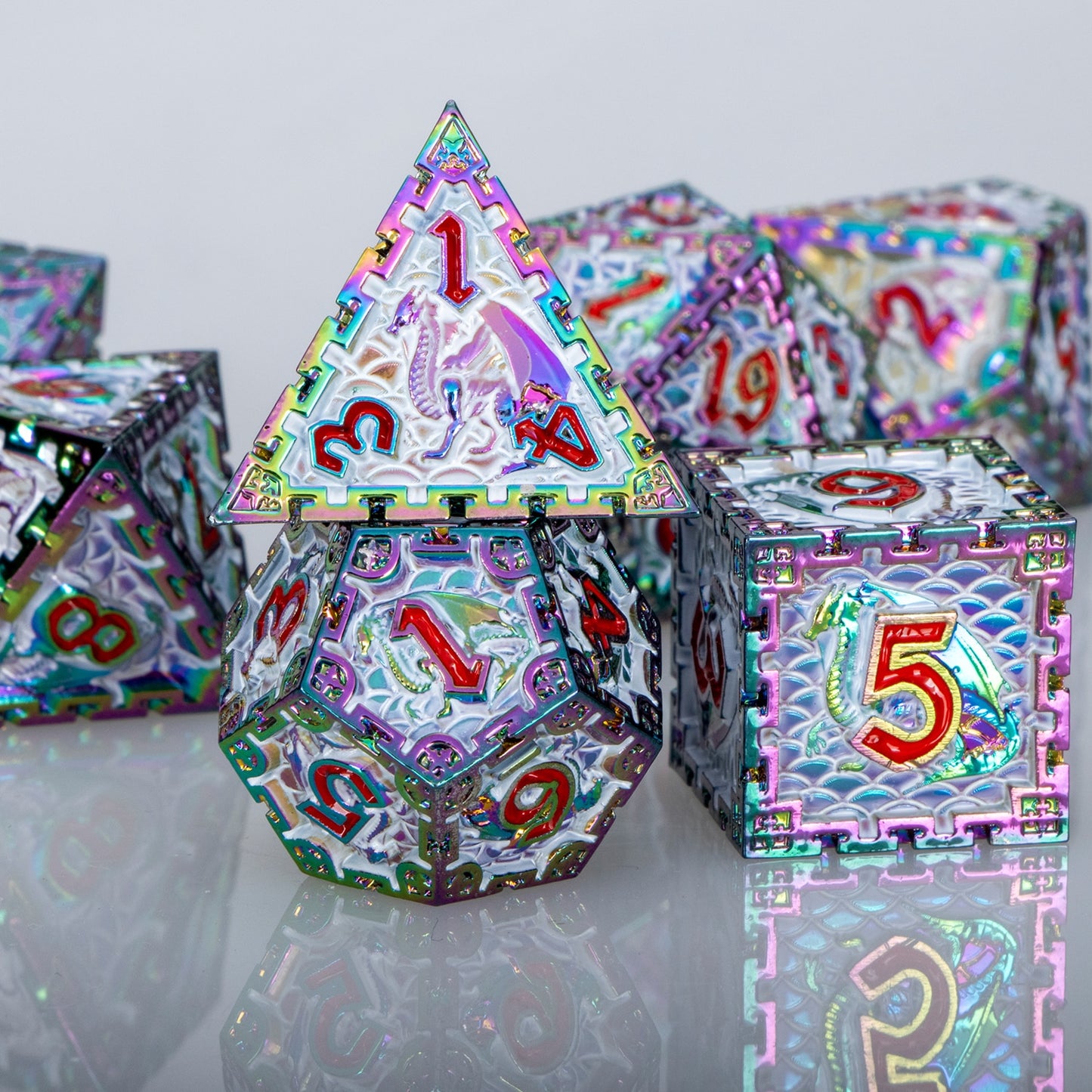 Dragon Metal DnD Dice Set