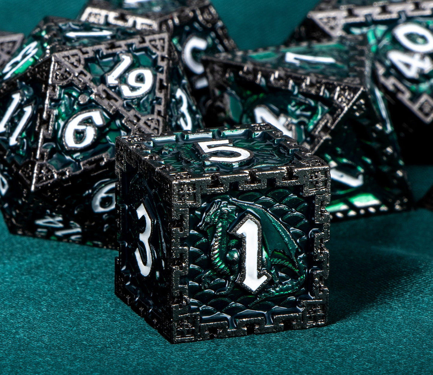 Dragon Metal DnD Dice Set