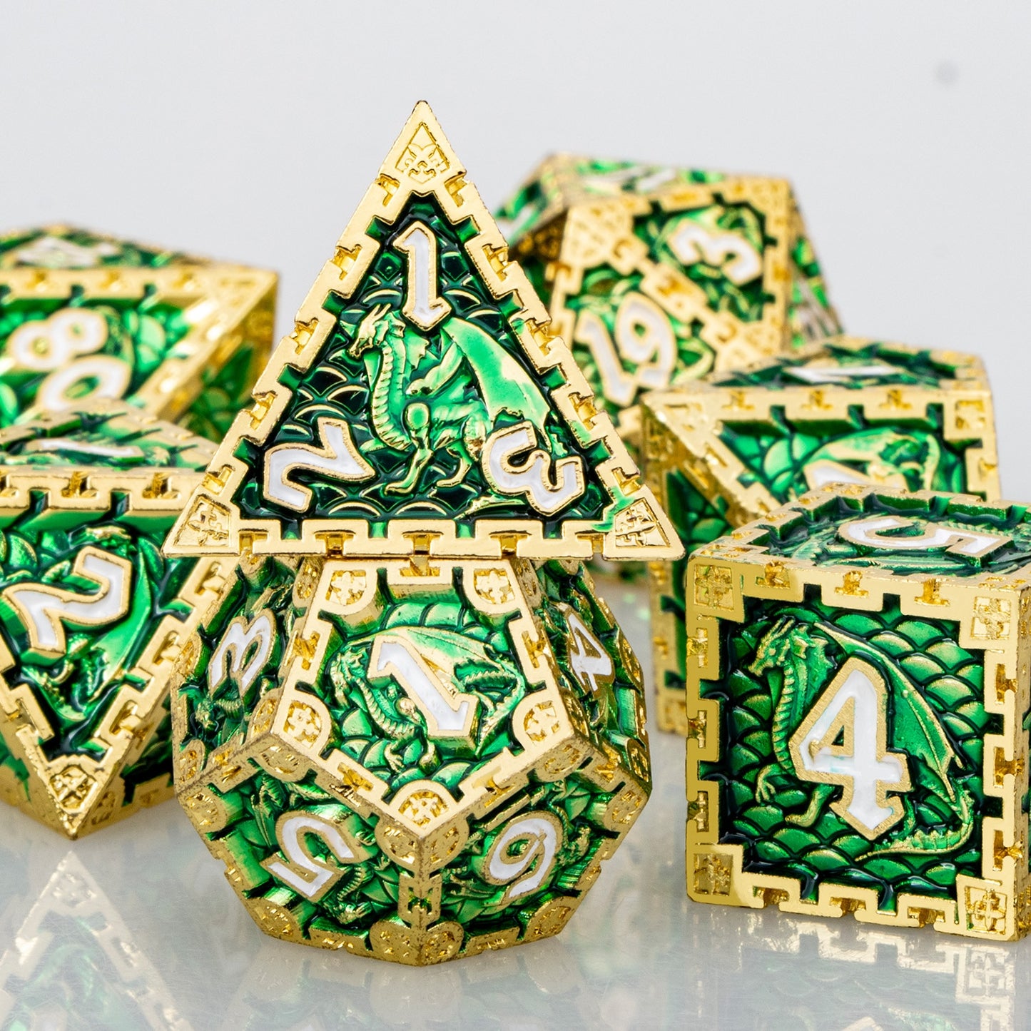 Dragon Metal DnD Dice Set