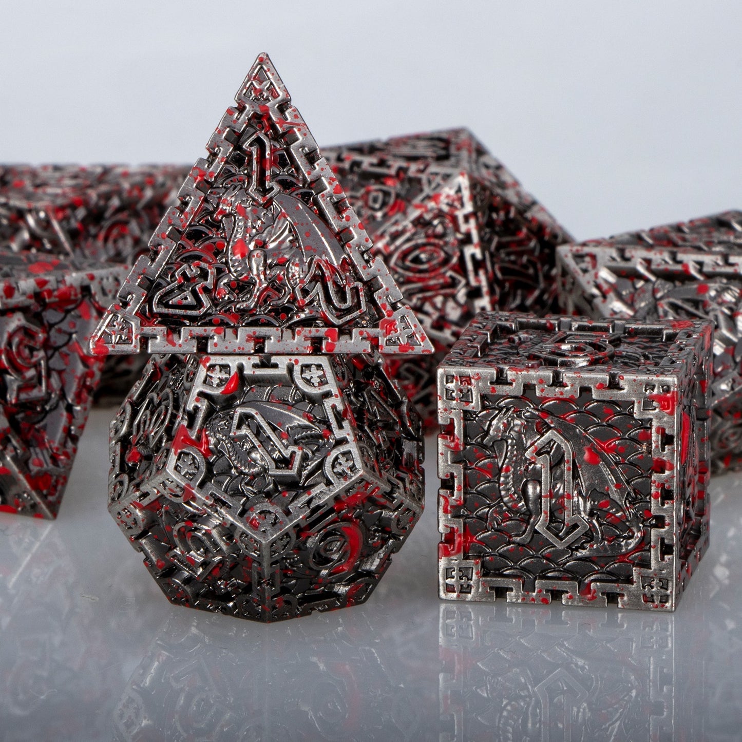 Dragon Metal DnD Dice Set