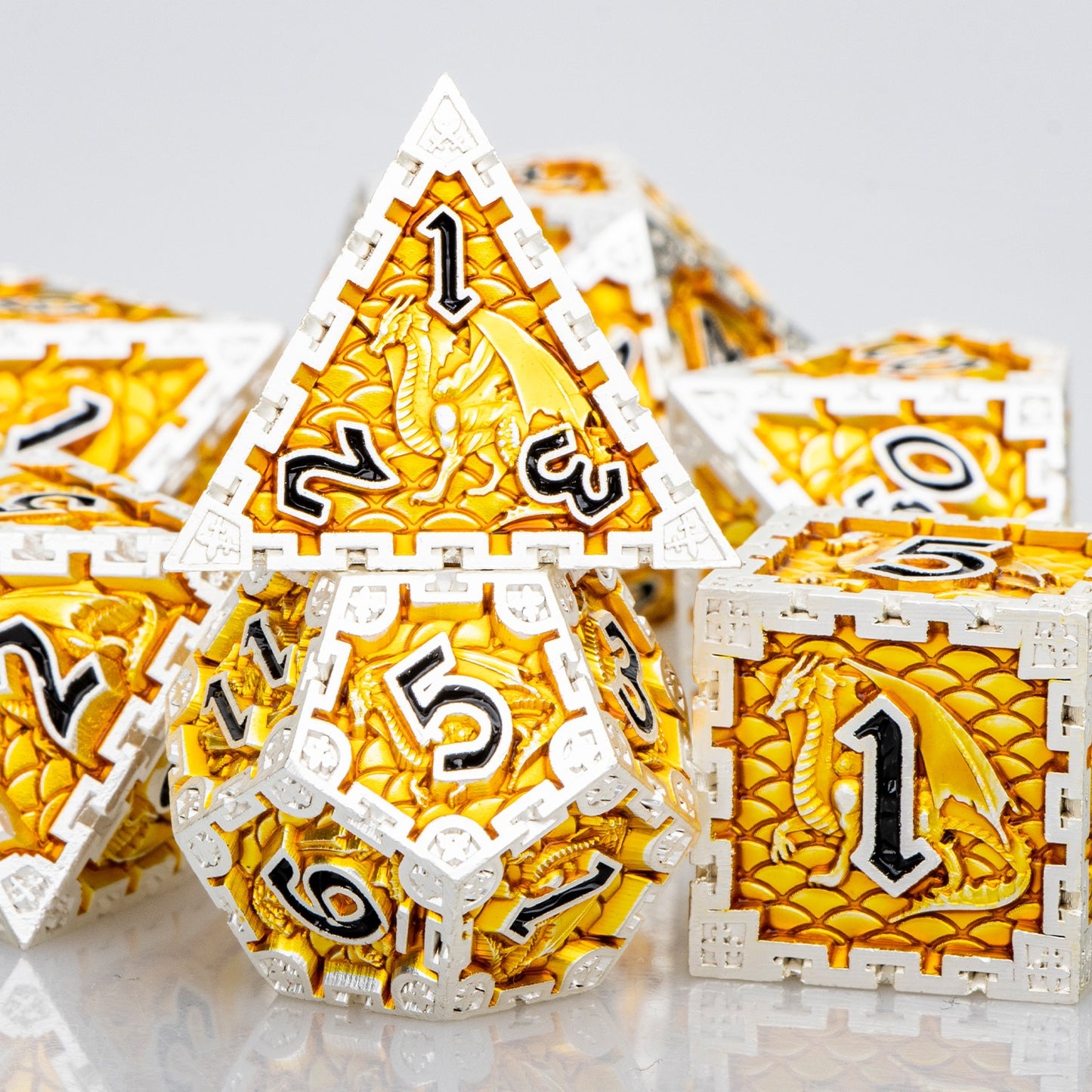 Dragon Metal DnD Dice Set