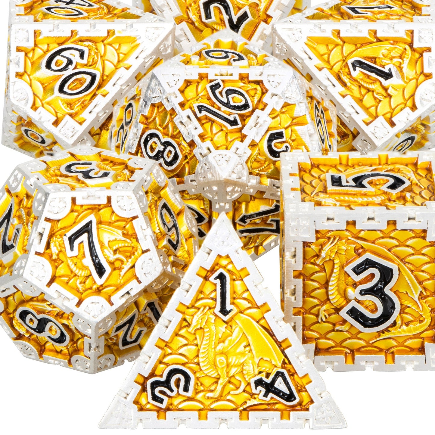 Dragon Metal DnD Dice Set