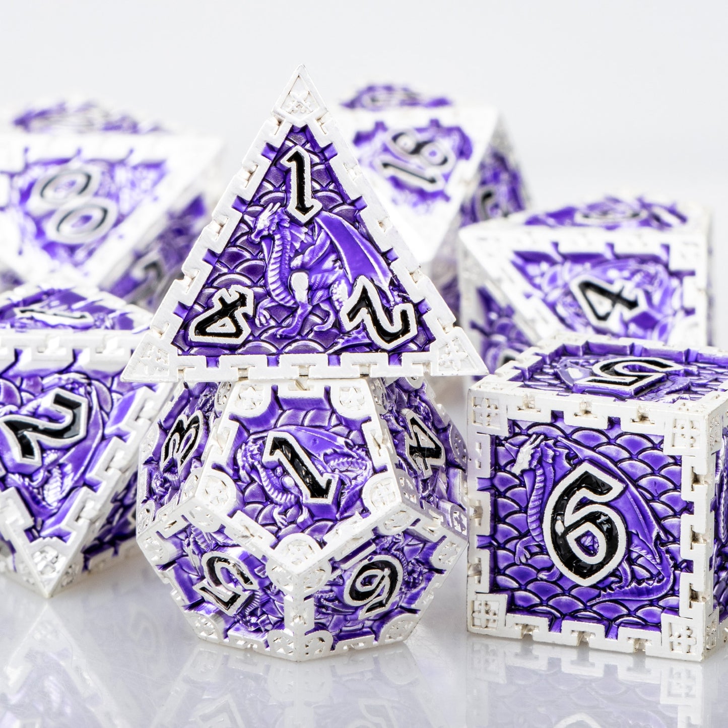 Dragon Metal DnD Dice Set
