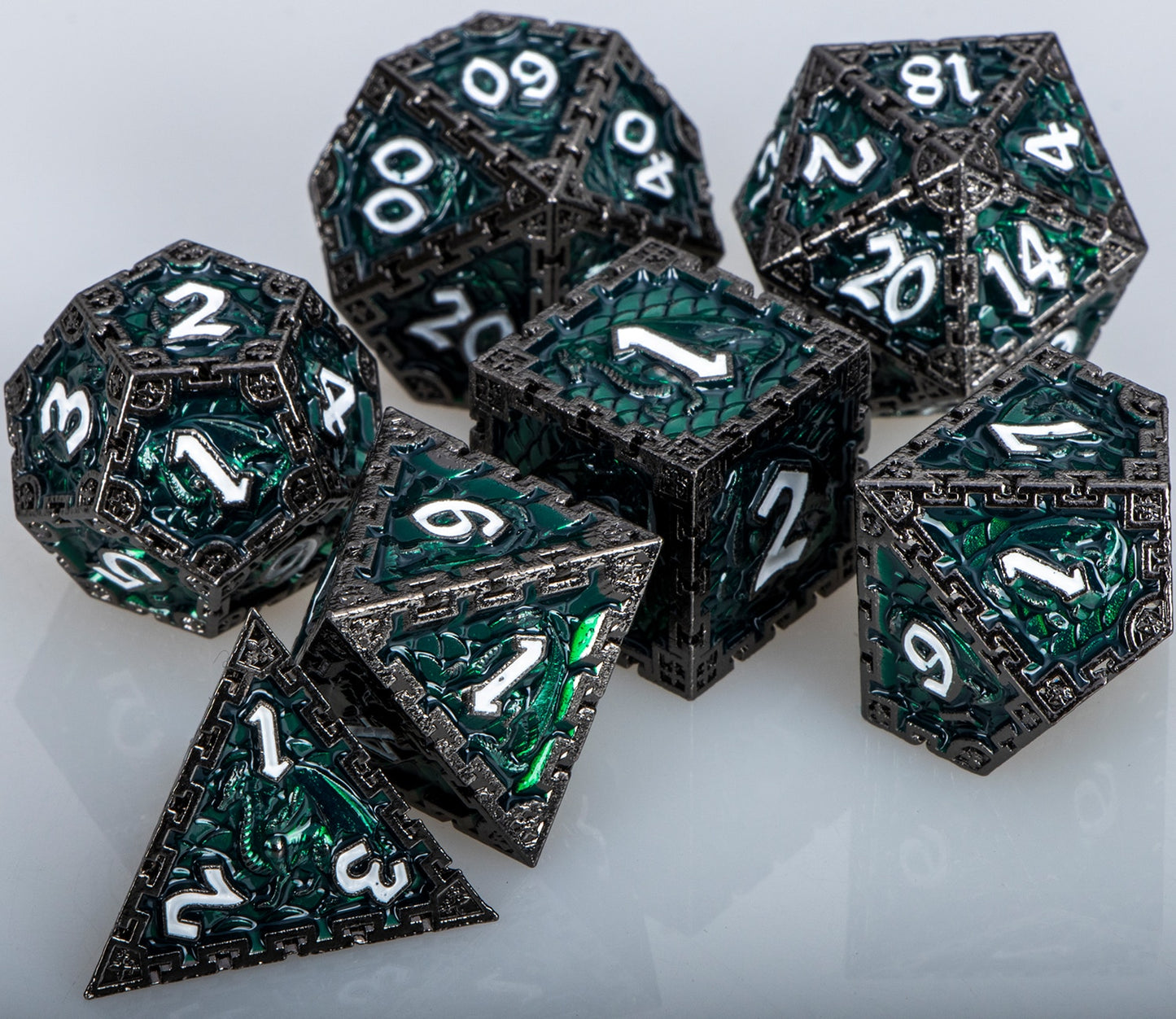 Dragon Metal DnD Dice Set
