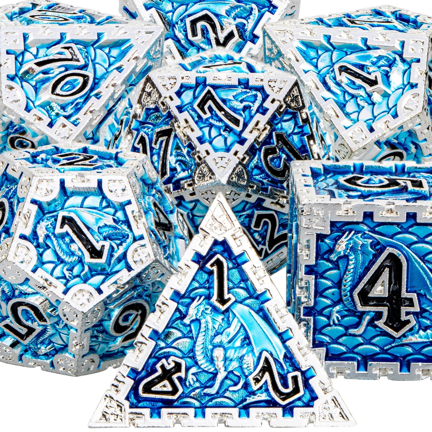 Dragon Metal DnD Dice Set
