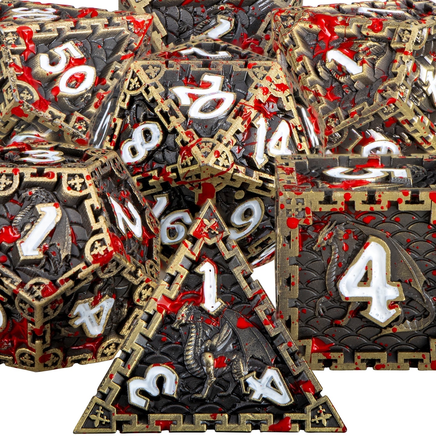 Dragon Metal DnD Dice Set