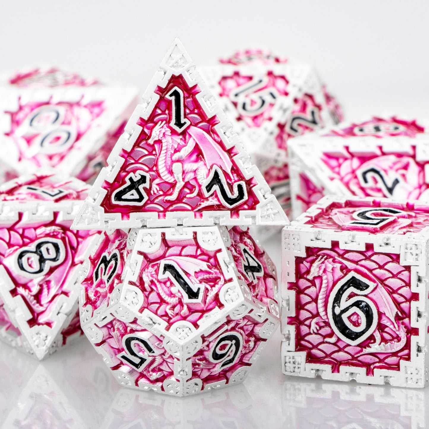 Dragon Metal DnD Dice Set