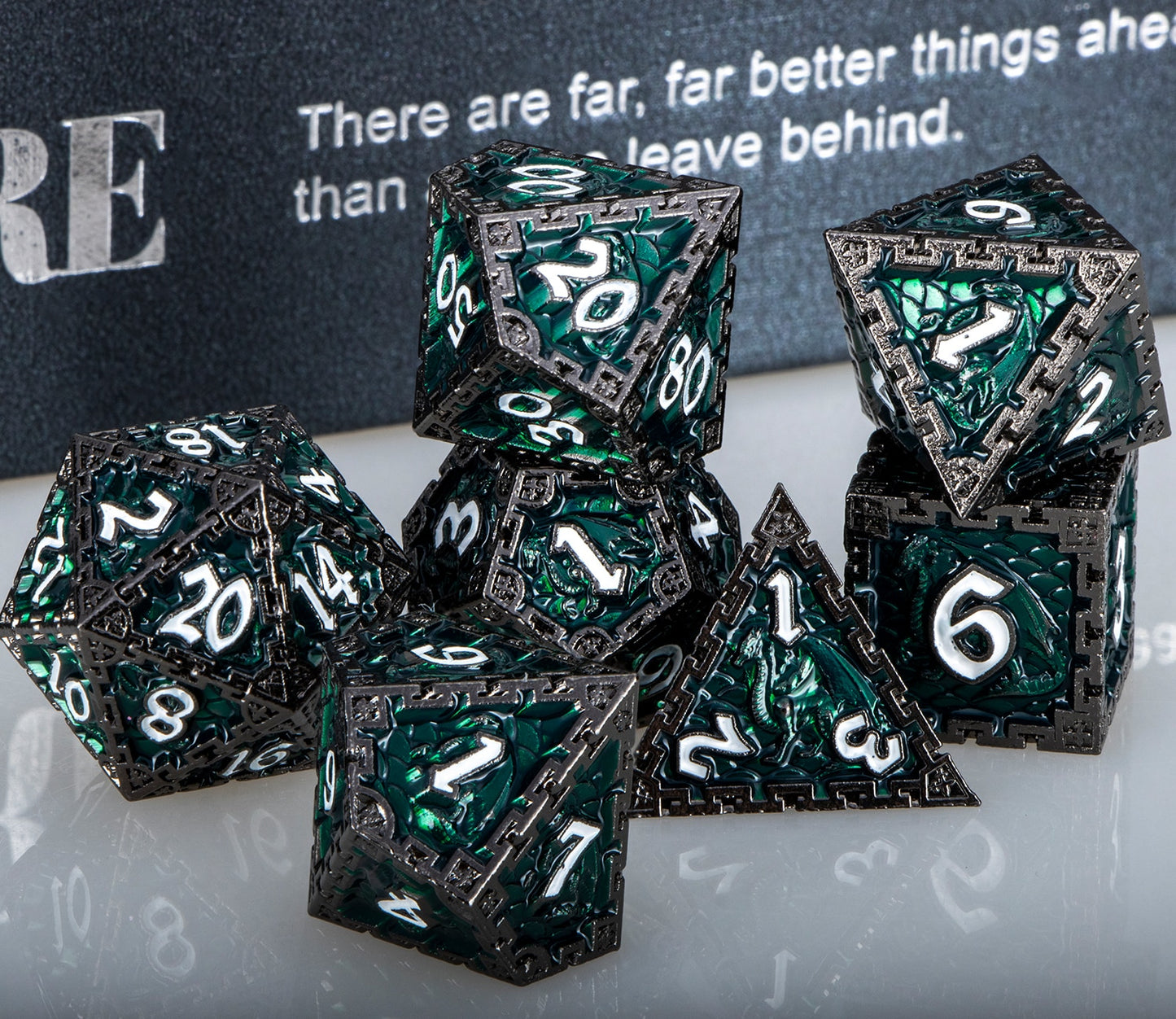 Dragon Metal DnD Dice Set