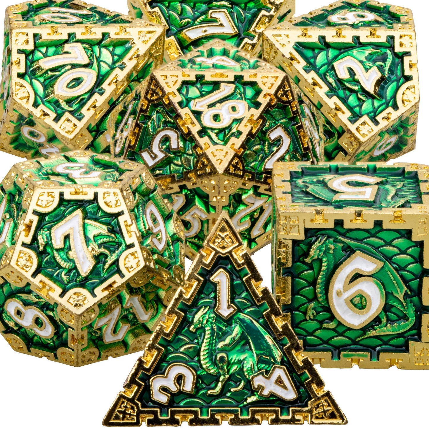Dragon Metal DnD Dice Set
