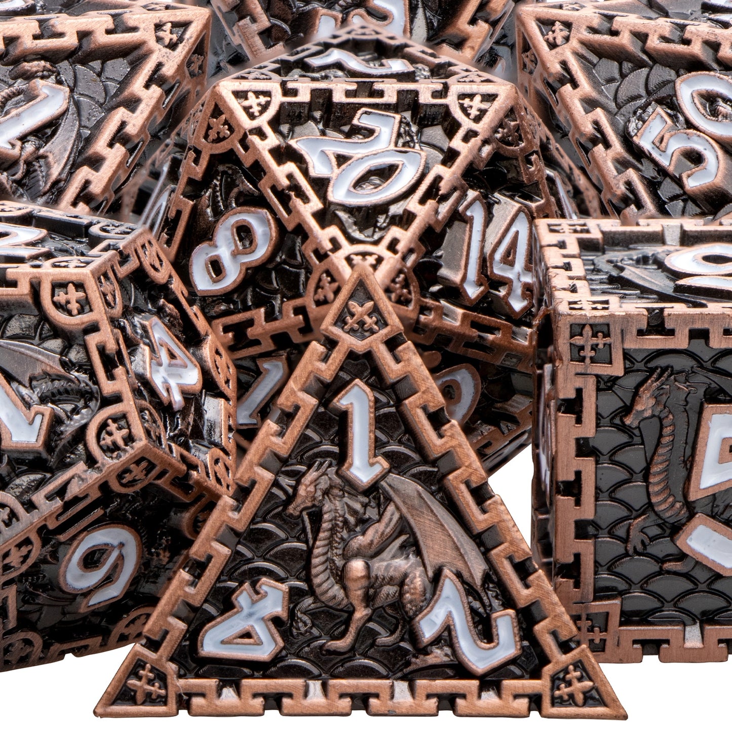 Dragon Metal DnD Dice Set