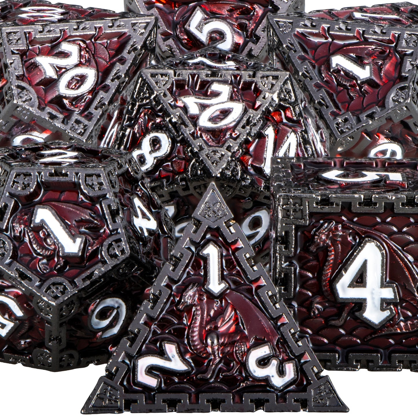 Dragon Metal DnD Dice Set
