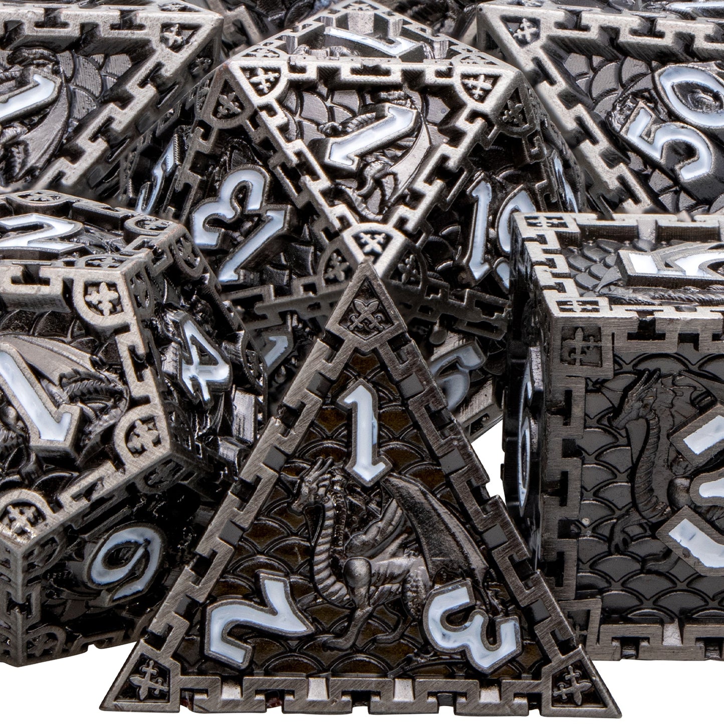 Dragon Metal DnD Dice Set