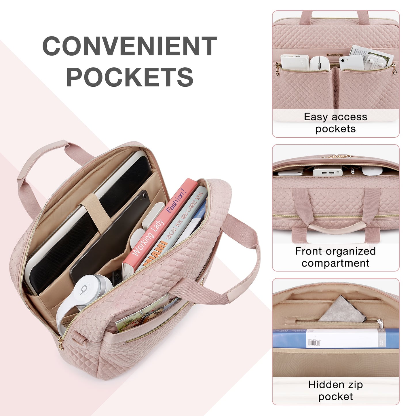 Luxury Padded Laptop Shoulder Bag