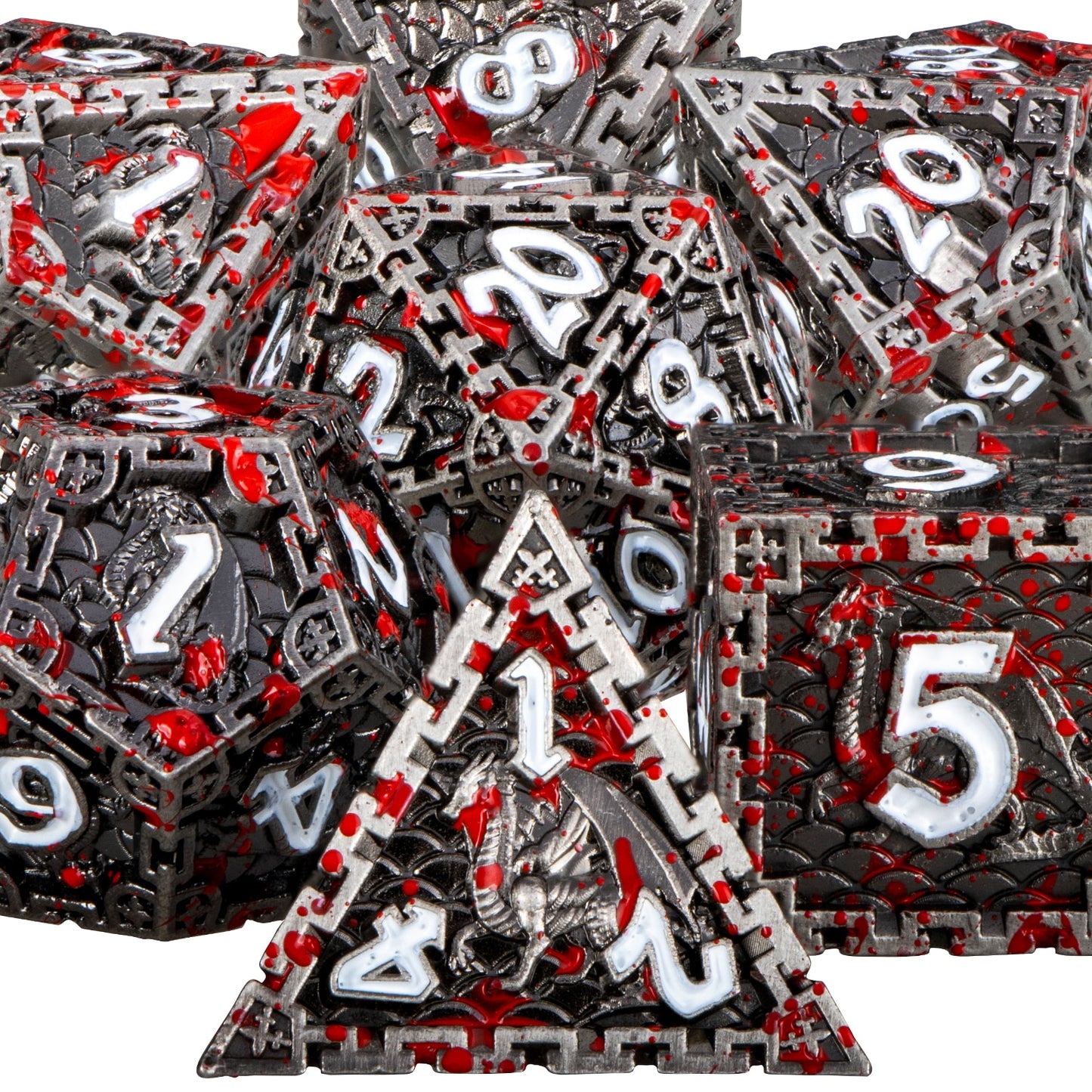 Dragon Metal DnD Dice Set