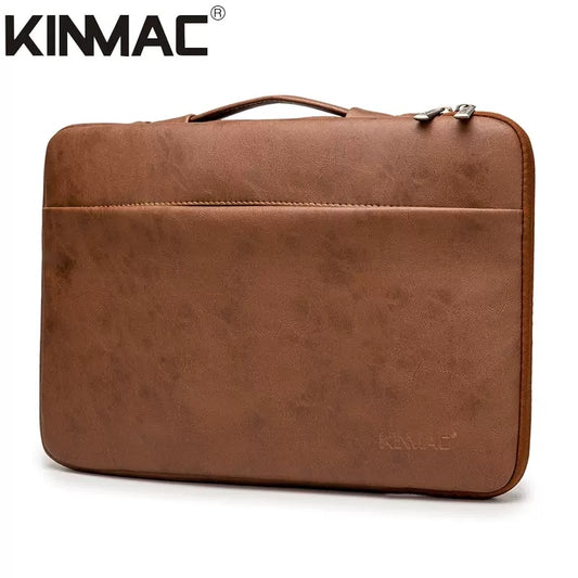 Kinmac Shockproof Laptop Bag - PU Leather