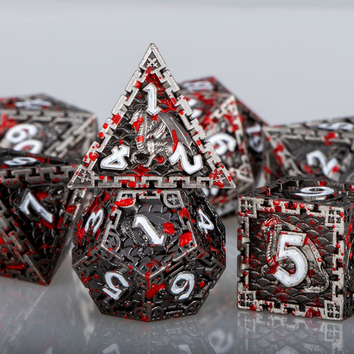 Dragon Metal DnD Dice Set