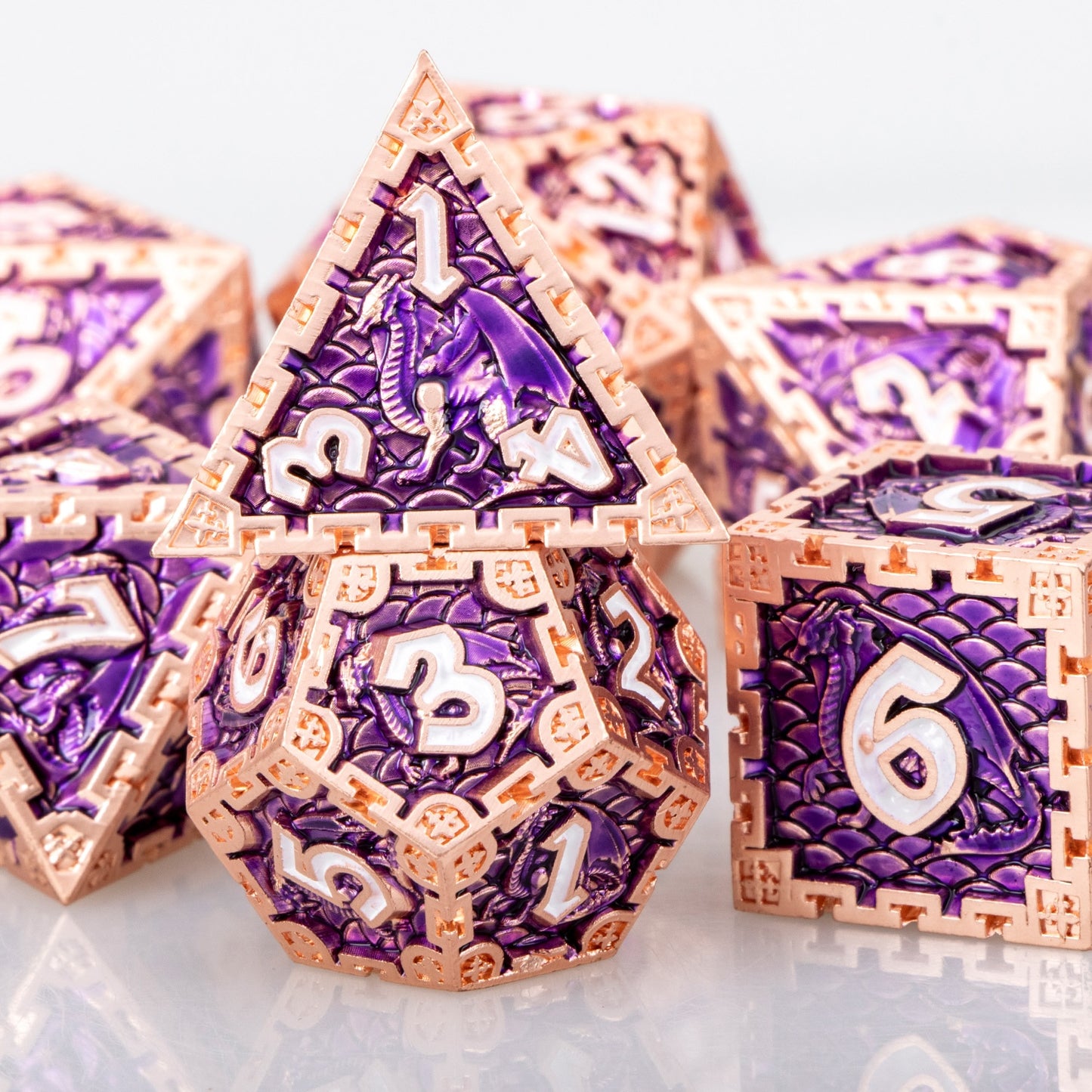 Dragon Metal DnD Dice Set