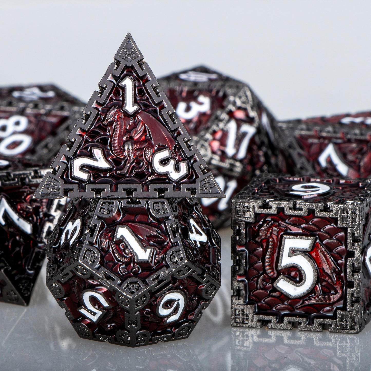 Dragon Metal DnD Dice Set