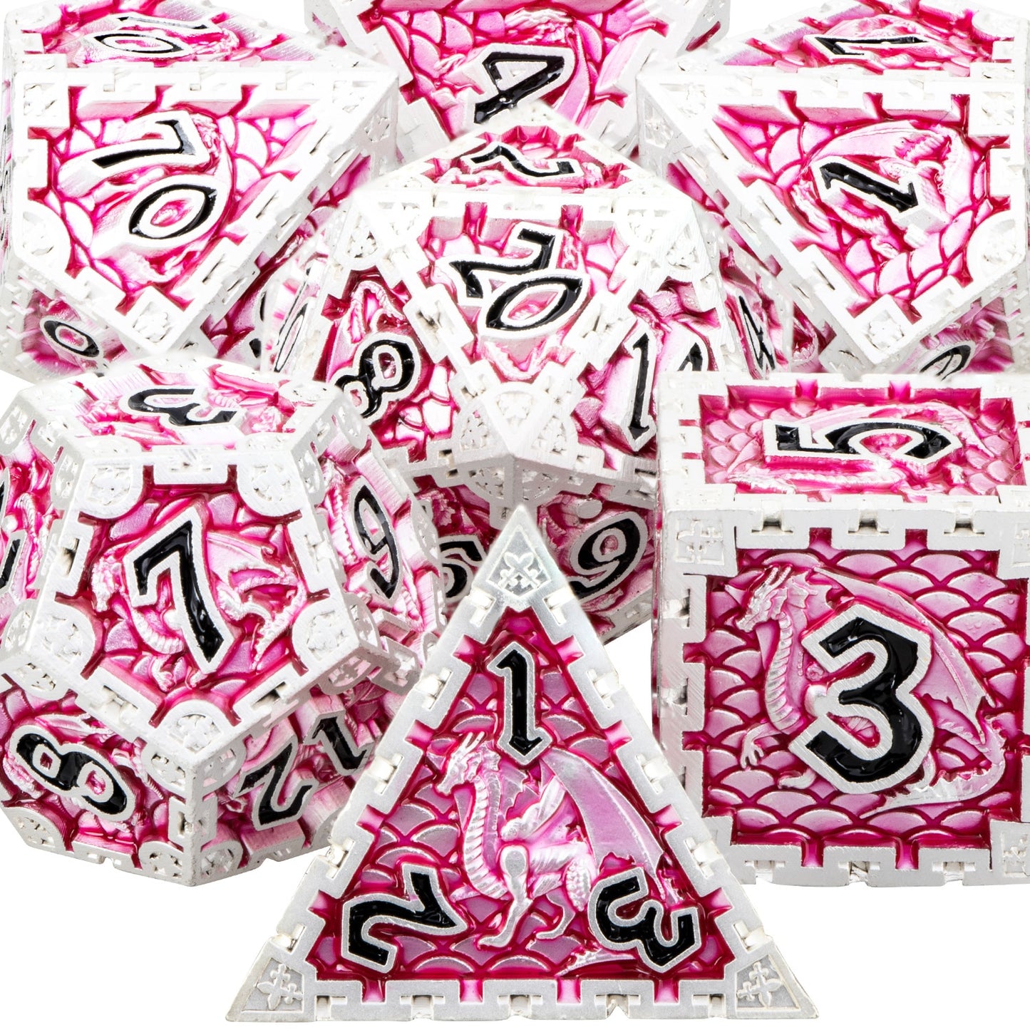 Dragon Metal DnD Dice Set