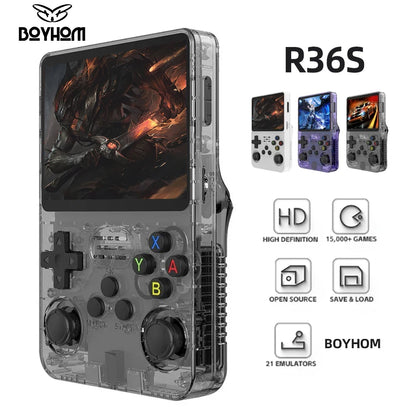 BOYHOM R36S Retro Handheld Video Game Console 128G