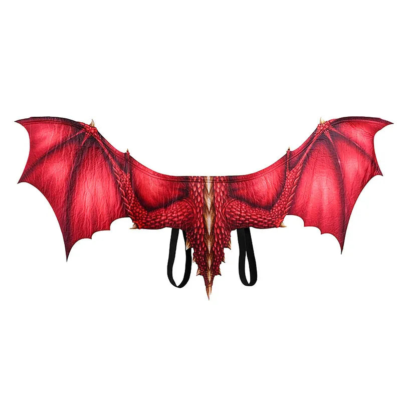 Dragon Face Mask and Wings Adult Costume