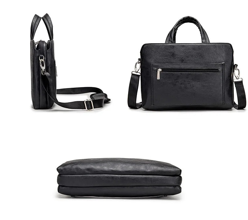 Kinmac PU Leather Work Laptop Bag