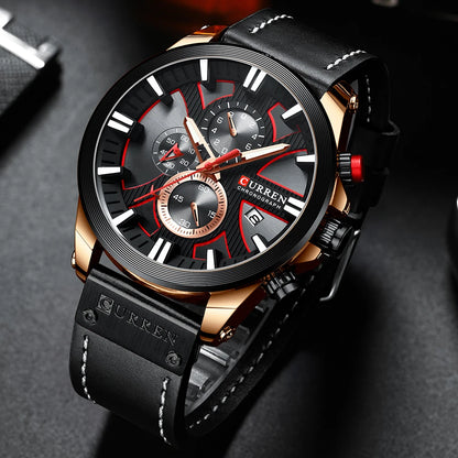 Men's Sport Wrist Watch - Curren Chronograph