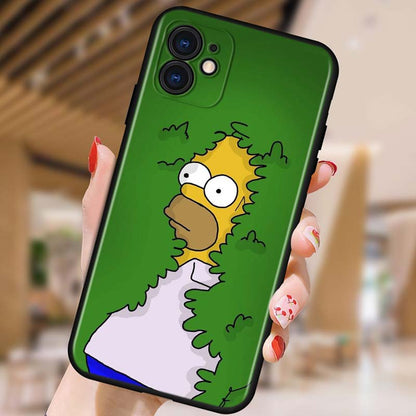 Silicone iPhone Case of The Simpsons - iPhone 11 & 12 Range