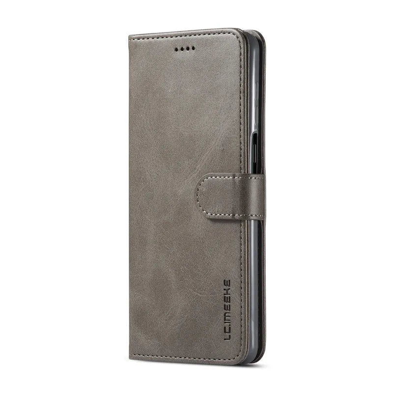 Leather Flip Case with Card Slots for Google Pixel