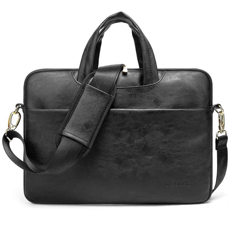 Kinmac PU Leather Messenger Laptop Bag