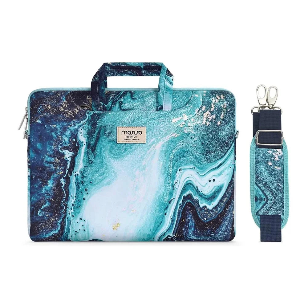 MOSISO Printed Laptop Shoulder Bag – 13–17.3 Inch
