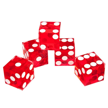 5pcs High-grade Acrylic Transparent Dice Set