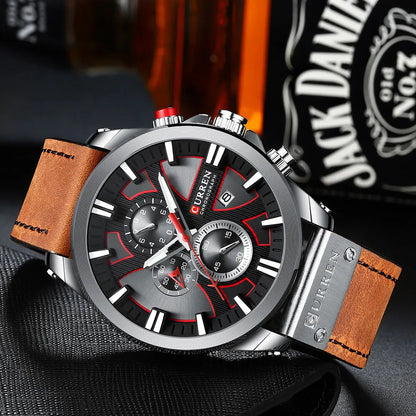Men's Sport Wrist Watch - Curren Chronograph
