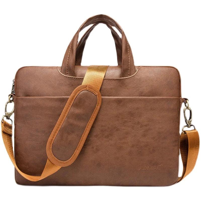 Kinmac PU Leather Messenger Laptop Bag