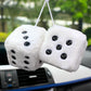 Fluffy Dice Car Decorations