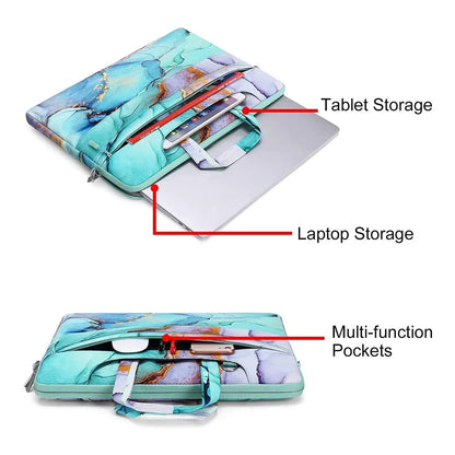 MOSISO Printed Laptop Shoulder Bag – 13–17.3 Inch
